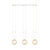 Emibig Emibig GLAM 3 White/Miodowy Hanglamp