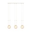 Emibig Emibig GLAM 3 WHITE/MIODOWY - Retro pendant lamp for a cozy ambiance