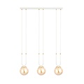 Emibig Emibig GLAM 3 WHITE/MIODOWY - Lampe suspendue rétro pour une ambiance chaleureuse