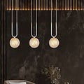 Emibig Emibig GLAM 3 WHITE/MIODOWY - Retro pendant lamp for a cozy ambiance