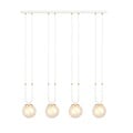 Emibig Emibig GLAM 4 WHITE/MIODOWY - Retro pendant lamp for stylish lighting