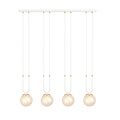 Emibig Emibig GLAM 4 Witte Hanglamp - Retro Stijl met Amber Kleur