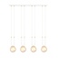 Emibig Emibig GLAM 4 Witte Hanglamp - Retro Stijl met Amber Kleur