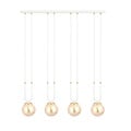 Emibig Emibig GLAM 4 WHITE/MIODOWY - Retro Pendelleuchte für stilvolle Beleuchtung