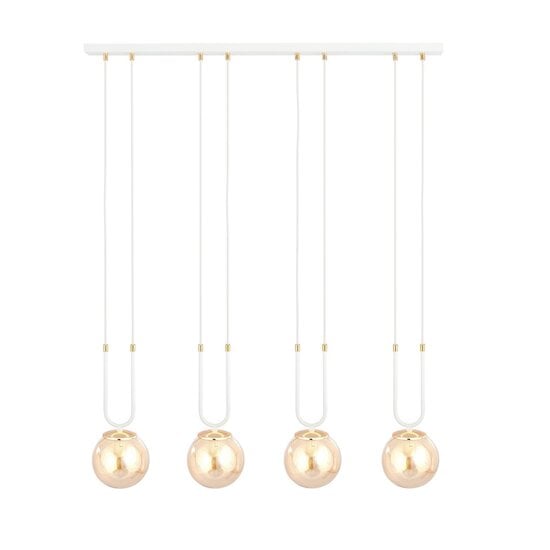 Emibig Emibig GLAM 4 WHITE/MIODOWY - Retro hanglamp voor sfeervolle verlichting