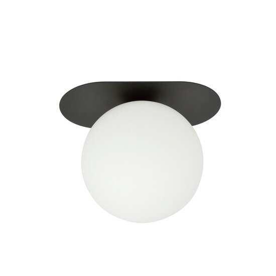 Emibig Emibig PLAZA 1 BLACK/OPAL - Moderne plafondlamp voor elke ruimte