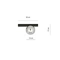 Emibig Emibig FIT 1 BLACK/GRAFIT - Lámpara de techo minimalista para cualquier espacio