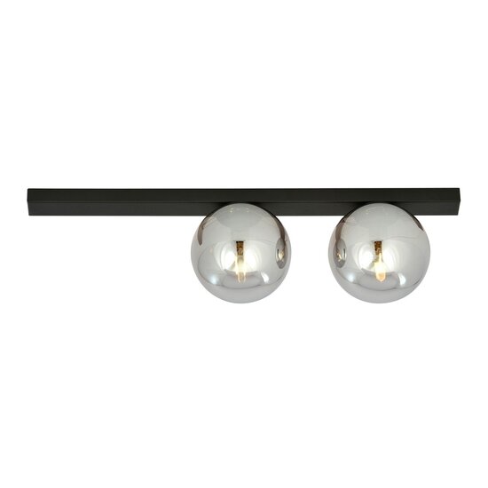 Emibig Emibig FIT 2 BLACK/GRAFIT - Minimalistische plafondlamp voor moderne interieurs