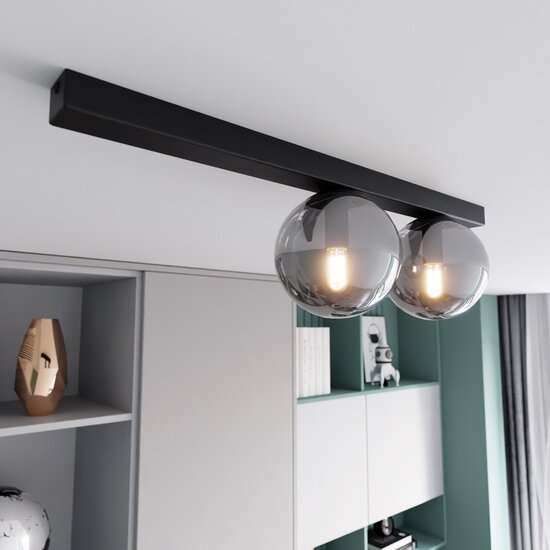 Emibig Emibig FIT 2 BLACK/GRAFIT - Lampe de plafond minimaliste pour tous les espaces