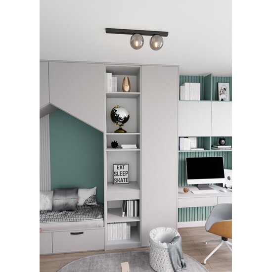 Emibig Emibig FIT 2 NOIR/GRAFIT - Lampe de plafond minimaliste pour intérieurs modernes