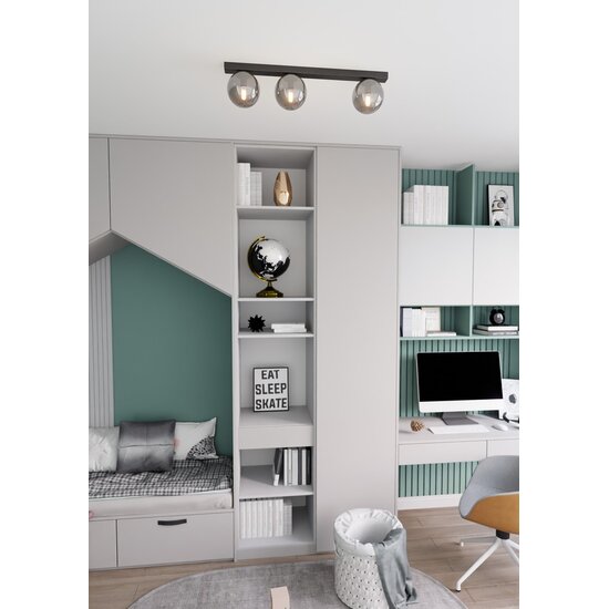 Emibig Emibig FIT 3 Schwarz/Grafit - Minimalistische Deckenlampe für stilvolle Räume