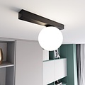 Emibig Emibig FIT 1 BLACK/OPAL - Minimalist ceiling lamp for any space