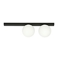 Emibig Emibig FIT 2 BLACK/OPAL - Minimalist ceiling lamp for any space