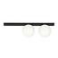 Emibig Emibig FIT 2 BLACK/OPAL - Minimalist ceiling lamp for any space