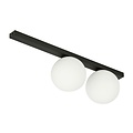 Emibig Emibig FIT 2 BLACK/OPAL - Minimalistische plafondlamp voor elke ruimte