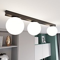 Emibig Emibig FIT 3 BLACK/OPAL - Lampe de plafond minimaliste pour tous les espaces