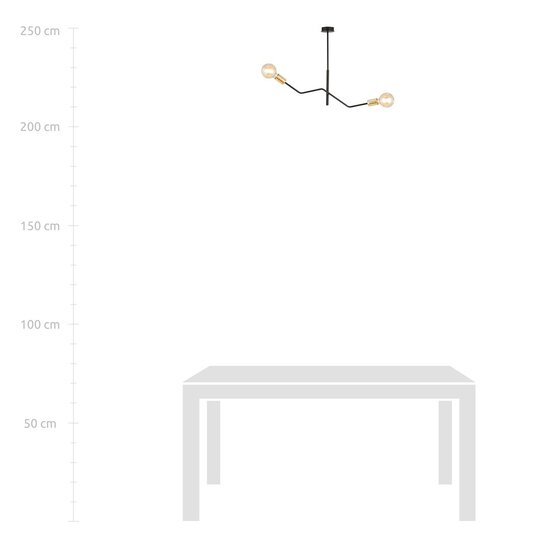 Emibig Emibig BOLT 2 BLACK GOLD - Stilvolle Deckenlampe für jeden Raum