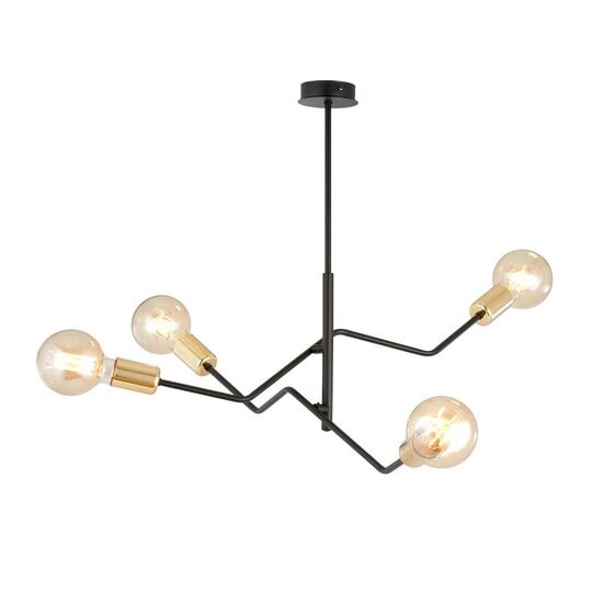 Emibig Emibig BOLT 4 BLACK GOLD - Scandinavian ceiling lamp for a modern look