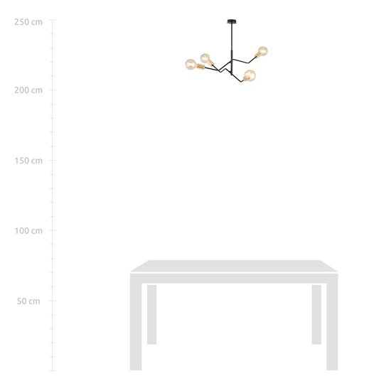 Emibig Emibig BOLT 4 BLACK GOLD - Stilvolle Deckenlampe für Ihr Zuhause