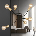 Emibig Emibig BOLT 6 Zwart Goud - Scandinavische Hanglamp voor een Stijlvolle Sfeer