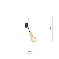 Emibig Emibig BOLT K1 BLACK GOLD - Scandinavian ceiling lamp made of powder-coated steel