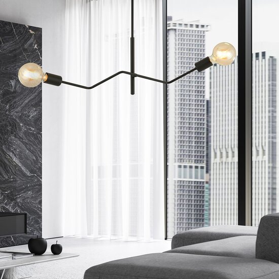 Emibig Emibig FRIX 2 BLACK - Lámpara de techo elegante de estilo escandinavo