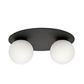 Emibig Emibig SOLAR 2 BLACK/OPAL - Lámpara de techo minimalista para un ambiente elegante