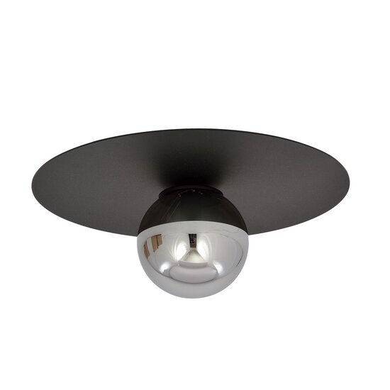 Emibig Emibig SOLAR 1 BLACK/GRAFIT - Minimalistische plafondlamp voor elke ruimte