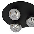 Emibig Emibig SOLAR 3 BLACK/GRAFIT - Minimalist ceiling lamp for any space