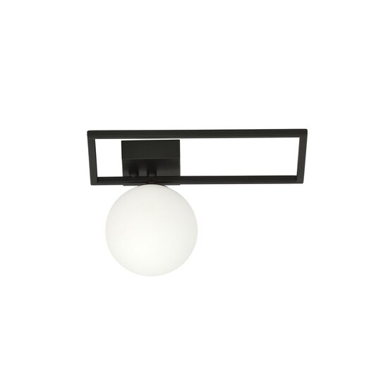 Emibig Emibig IMAGO 1D ZWART/OPAAL - Minimalistische plafondlamp voor moderne interieurs