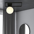 Emibig Emibig IMAGO 1D NOIR/OPALE - Lampe de plafond minimaliste pour intérieurs modernes
