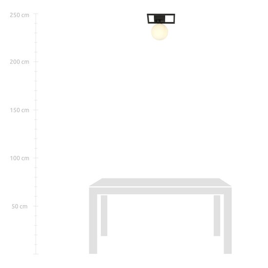 Emibig Emibig IMAGO 1E Noir/Opale - Design Minimaliste pour Chaque Espace