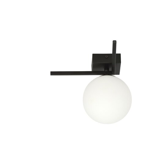 Emibig Emibig IMAGO 1G BLACK/OPAL - Minimalistische plafondlamp voor elke ruimte