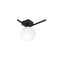 Emibig Emibig IMAGO 1G BLACK/OPAL - Minimalist ceiling lamp for any space