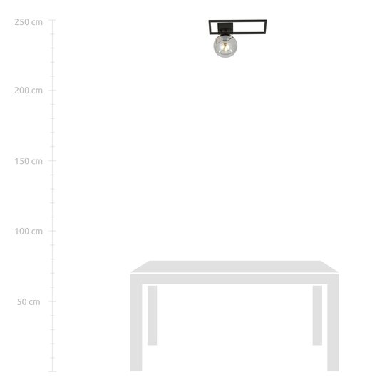 Emibig Emibig IMAGO 1D Noir/Graphite - Lampe de Plafond Minimaliste pour un Intérieur Élégant