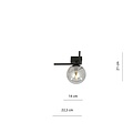 Emibig Emibig IMAGO 1G BLACK/GRAFIT - Minimalist ceiling lamp for modern interiors