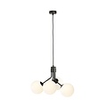 Emibig Emibig NOVA 4 BLACK/OPAL - Lámpara colgante escandinava elegante