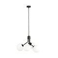 Emibig Emibig NOVA 4 BLACK/OPAL - Scandinavian Pendant Lamp for a Stylish Atmosphere