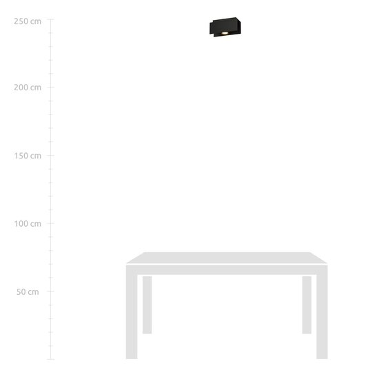 Emibig Emibig KENNO 1 BLACK - Lámpara de techo minimalista para un hogar elegante