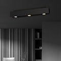 Emibig Emibig KENNO 3 BLACK - Lampe de plafond minimaliste pour un look moderne