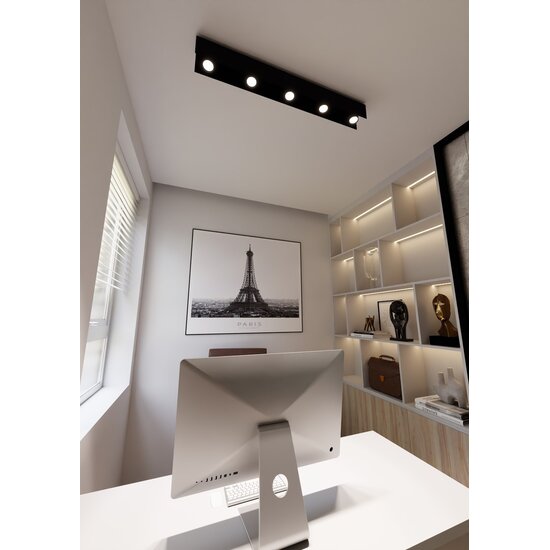 Emibig Emibig KENNO 5 BLACK - Lampe de plafond minimaliste pour tout espace