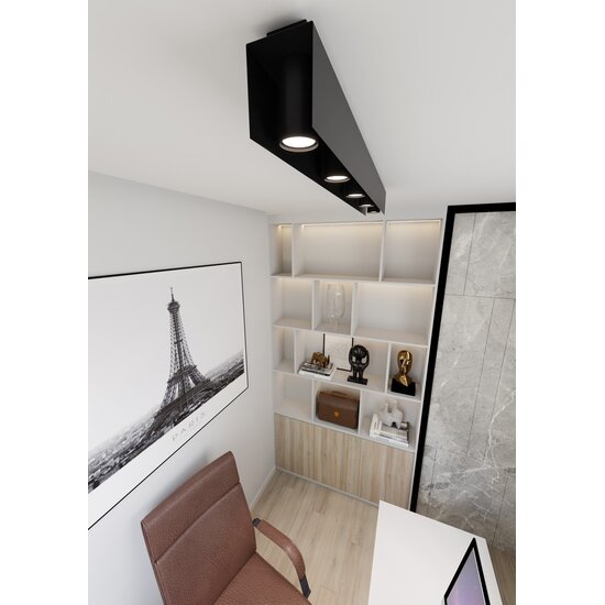 Emibig Emibig KENNO 5 BLACK - Minimalist ceiling lamp for any space