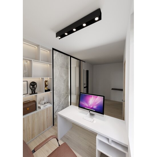 Emibig Emibig KENNO 5 BLACK - Minimalistische Deckenlampe für stilvolles Wohnen