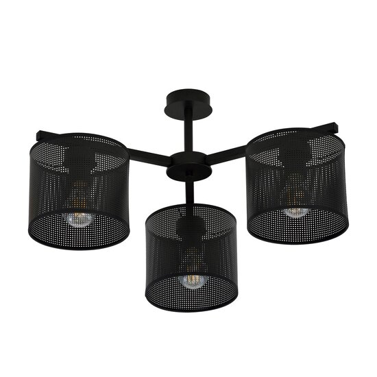 Emibig Emibig JORDAN 3 BLACK - Lampe de plafond industrielle pour un look moderne