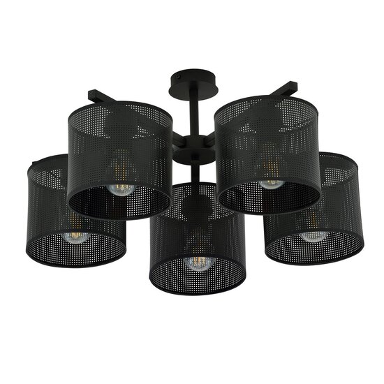 Emibig Emibig JORDAN 5 BLACK - Stijlvolle industriële hanglamp