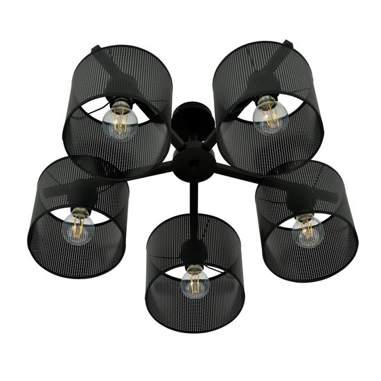 Emibig Emibig JORDAN 5 BLACK - Stilvolle industrielle Deckenlampe