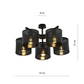 Emibig Emibig JORDAN 5 BLACK - Stilvolle industrielle Deckenlampe