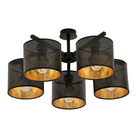 Emibig Emibig JORDAN 5 BLACK/GOLD - Industrial Ceiling Lamp for Stylish Lighting