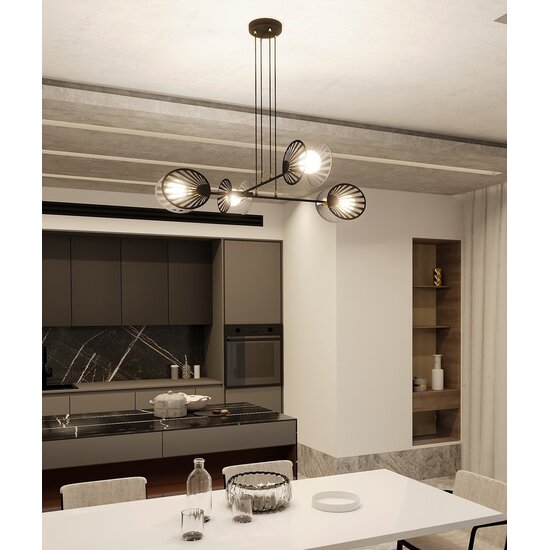 Emibig Emibig PLAYA 4 BLACK - Modern pendant lamp for a stylish look