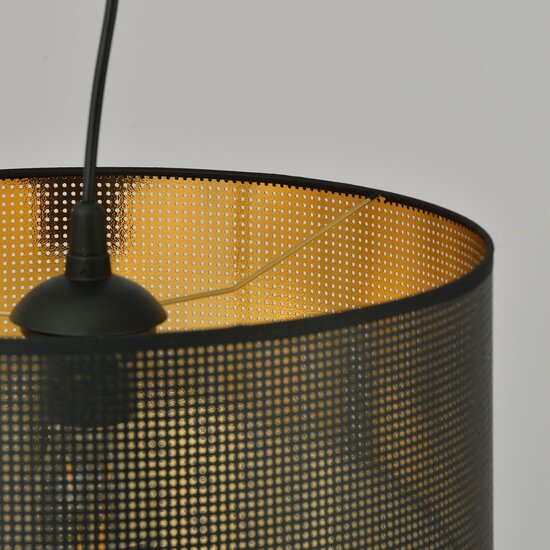 Emibig Emibig ASTON 1 Black/Gold - Industrial Pendant Lamp for a Stylish Atmosphere